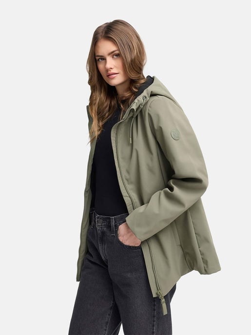 Marikoo dames softshell tussenjas Minaa met capuchon - Image 6