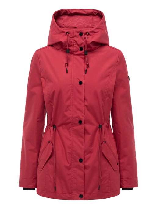 Marikoo women’s transitional jacket Bonbonparty with hood - Image 1