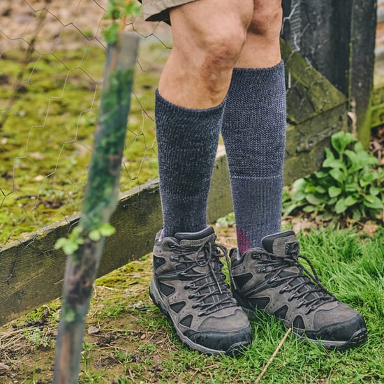 Heren Bergwandelen Comfort Top Lange Sokken | Wandelen Wol Volledig Gevoerde Sokken - Image 4