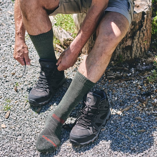 Heren Trekking Wol Sokken Gevoerd Wandelen met Boogondersteuning - Image 4