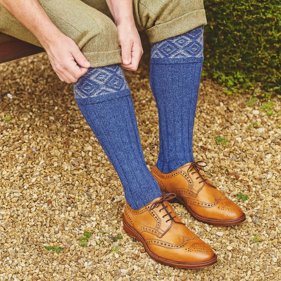 Mens Long Shooting Wool Socks Warm Country for Walking & Hunting - Image 5
