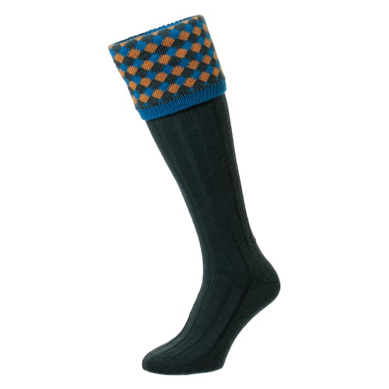 Mens Shooting Merino Wool Socks Warm Country Diamond Pattern - Image 2