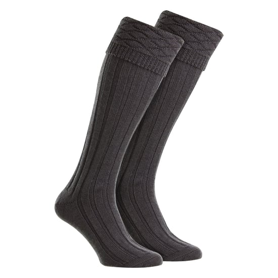 Herr Premium Ull Kilt Strumpor Knähöga Diamantmönster Med Viktop - Image 1