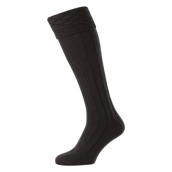 Herr Premium Ull Kiltstrumpor Knähöga Diamantmönster Vikovertopp - Image 2
