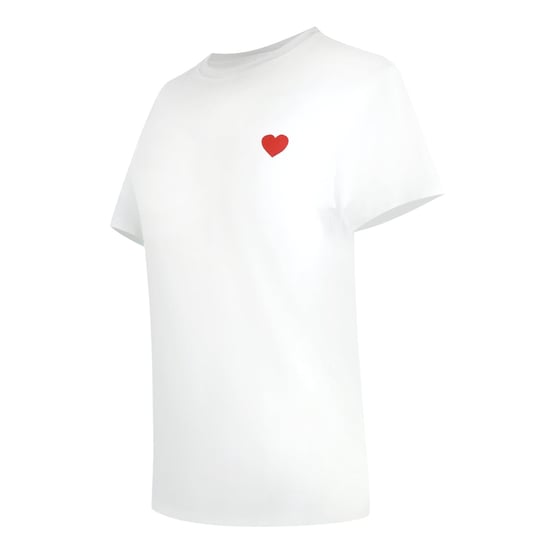Love Moschino Hjärtlogga Vit T-shirt - Image 2