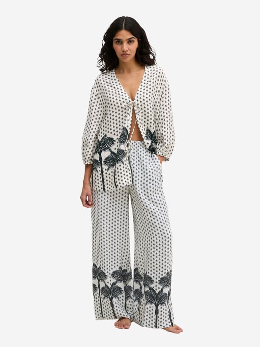 Marc O'Polo Vrouwen Strandshirt Palm Border Geo - Image 2