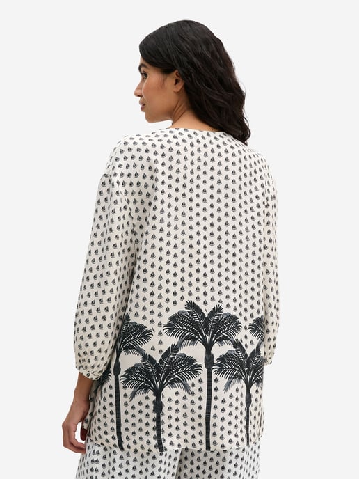 Marc O'Polo Vrouwen Strandshirt Palm Border Geo - Image 3