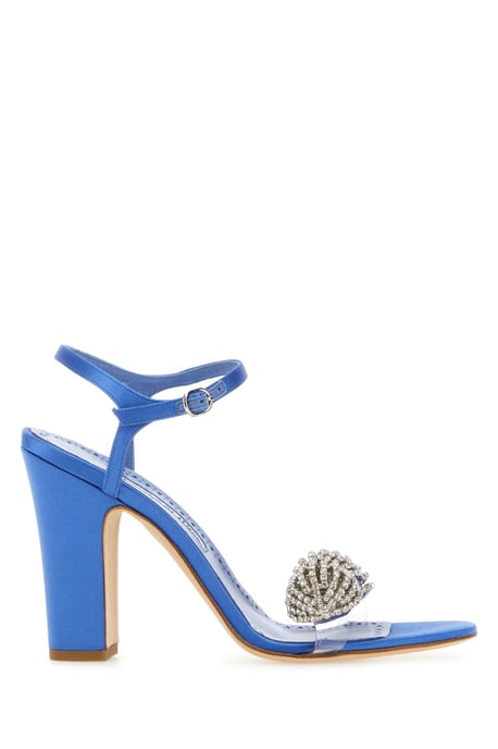 Blue Satin Elhob Sandals - Image 1