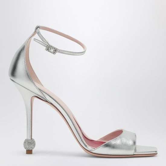 Zilveren Sandalen met Gesteven Hak - Image 1