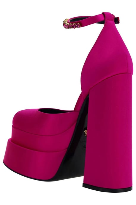 Fuchsia Satijnen Medusa Aevitas Pumps - Image 3