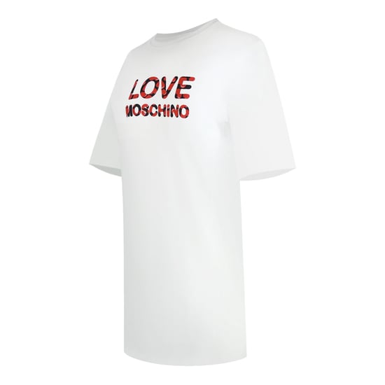 Love Moschino Vit T-shirt Med Bubble Logotyp - Image 2