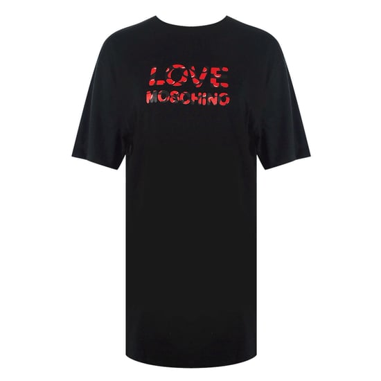 Love Moschino Bubble Logo Zwart T-shirt - Image 1