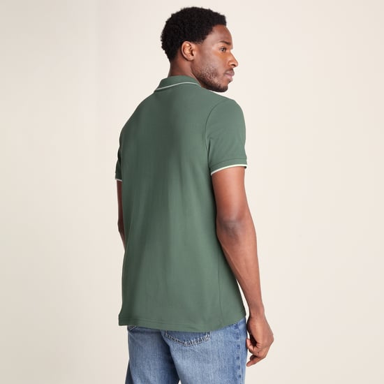 Binsoe Mens 100% Cotton Supersoft Polo Shirt Shirt - Light Forest - Image 2