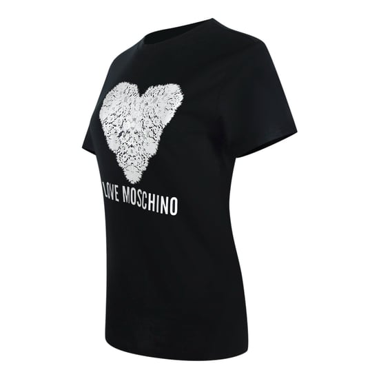 Love Moschino Heart Print Black T-shirt - Image 3
