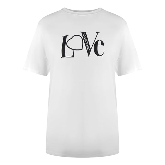 Love Moschino Love Logo White T-shirt - Image 1