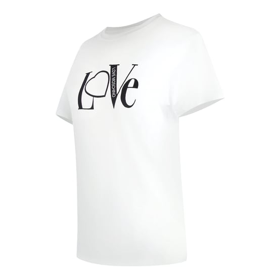Love Moschino Love Logo White T-shirt - Image 3