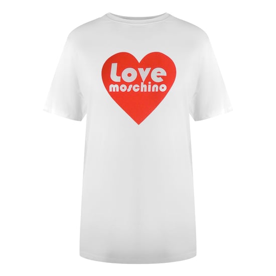 Love Moschino T-shirt Met Hartlogo In Wit - Image 1
