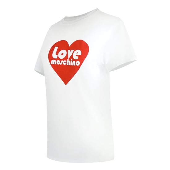 Love Moschino T-shirt Met Hartlogo In Wit - Image 3