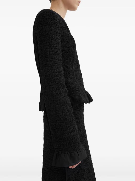 Jas Punos-dobladillo Drap Zwart - Image 3