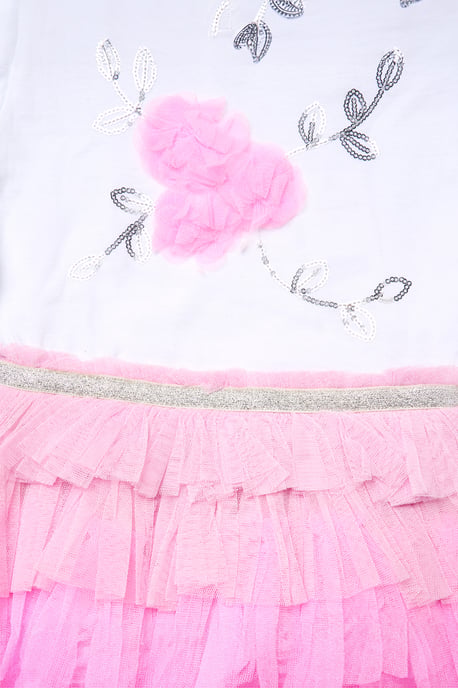 Sequin Embroidery Floral Tutu Dress - Image 2