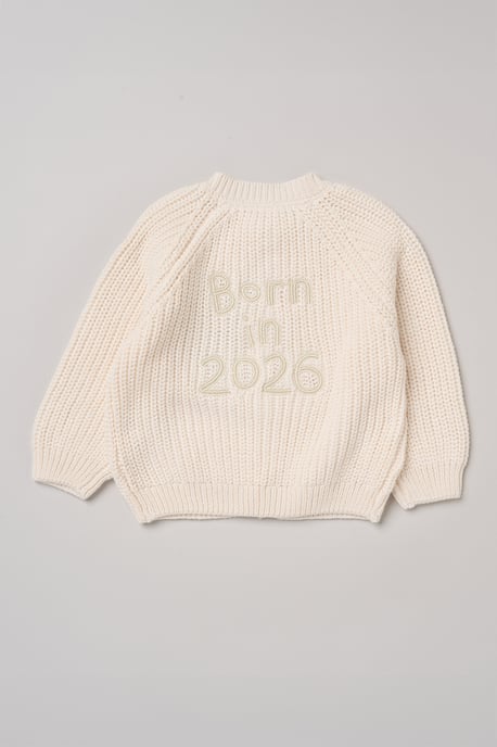 Born in 2026 Knitted Cardigan - Image 3