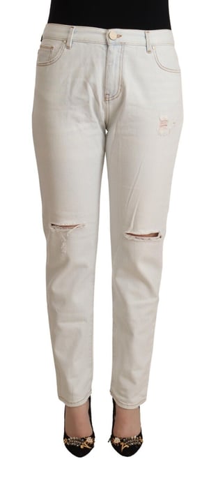Boyfriend Jeans Gehaakt Lichtblauw - Image 1