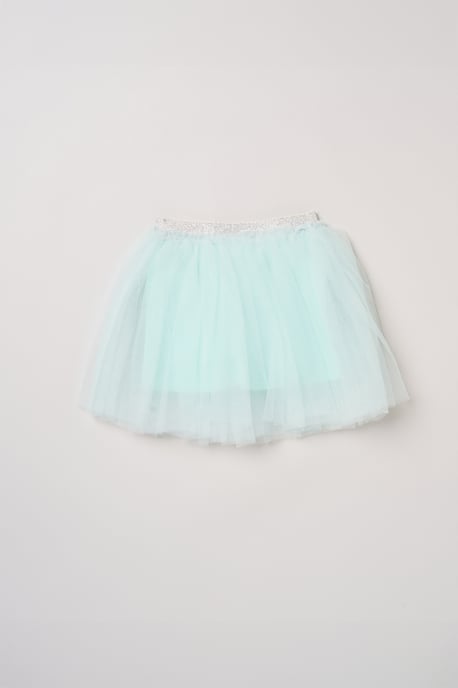 Sea Shell Applique Short Sleeve T-Shirt and Tutu Skirt Outfit Set - Image 5