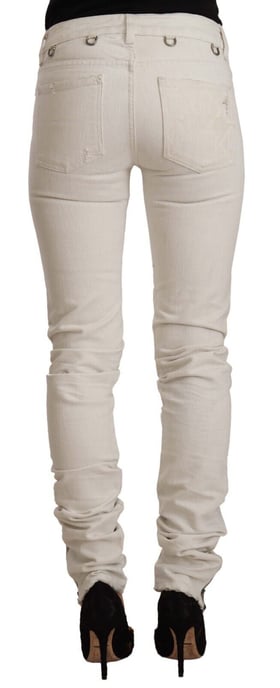 Karl Lagerfeld Gescheurde Skinny Jeans Offwhite - Image 3