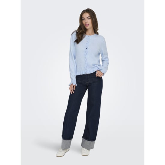 Jacqueline de Yong letty l/s on frill cardigan knt 15363485 cashmere - Image 5