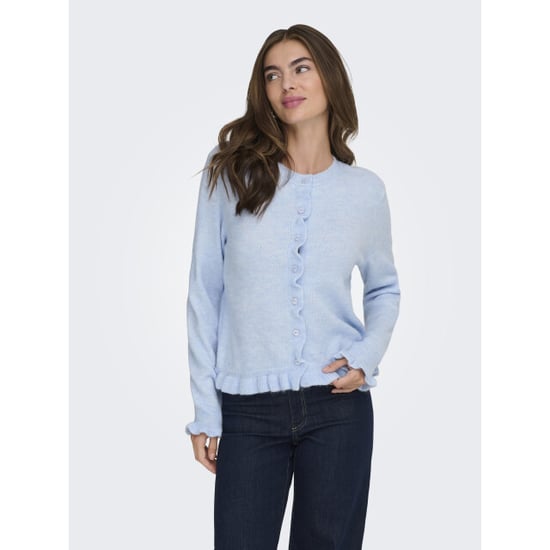 Jacqueline de Yong letty l/s on frill cardigan knt 15363485 cashmere - Image 6