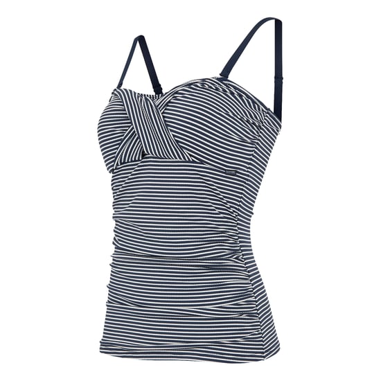 Regatta Aceana III Seeksucker Tankini Top för damer/kvinnor (Marin/Vit) - Image 3