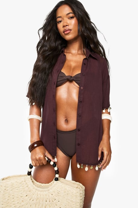 Shell Embellished Beach Shirts - Image 3