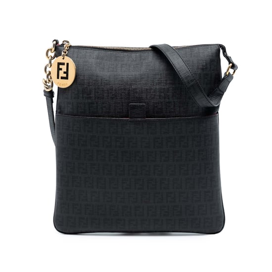 Tweedehands Zucchino Gecoat Canvas Charm Zip Crossbody - Image 1