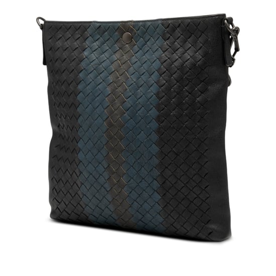 Pre-owned Tricolor Leather Intrecciato Crossbody - Image 2