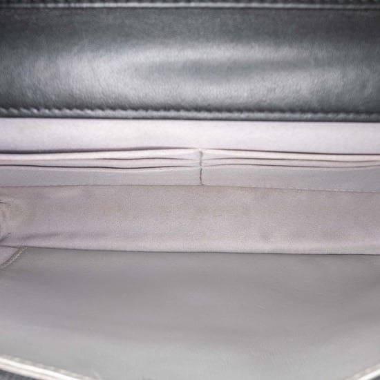 Pre-owned Camellia Embossed Lambskin Wallet On Chain - Image 4