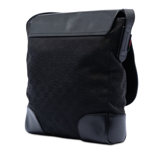 Tweedehands Gg Canvas en Leer Schoudertas - Image 2