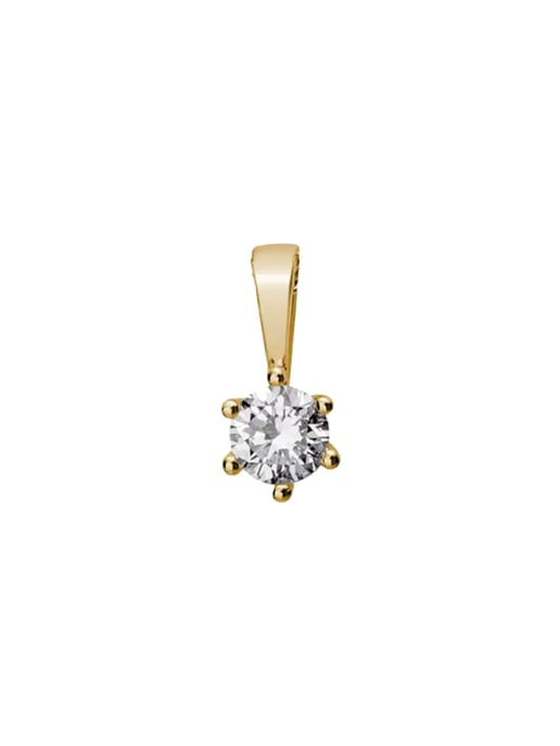 Lyomi Trailer 585/- Gelbgold 1 synth. Diam. 0,20 ct. - Image 1