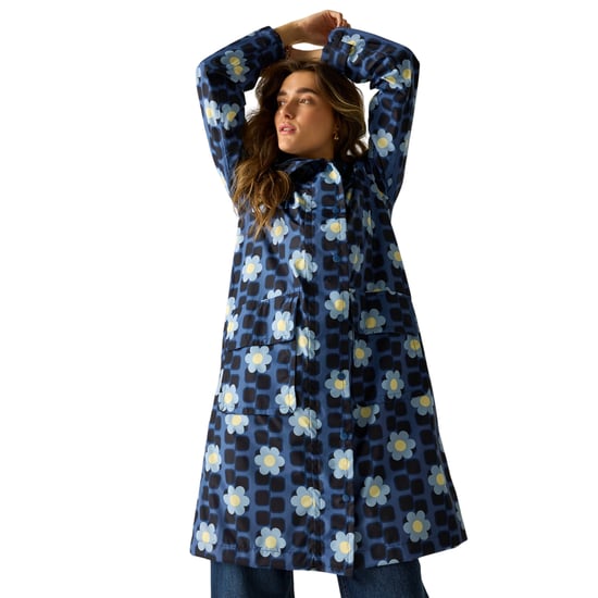 Regatta Waterdichte dames/dames Orla Kiely Floral lange jas (Blauw) - Image 4