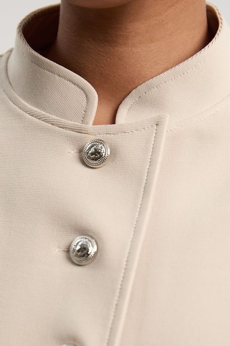 Plus Size Figure Form Bandage Cropped Button Up Knit Jacket - Image 4