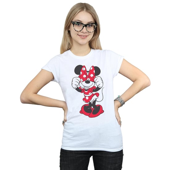 Disney Womens/Ladies Minnie Mouse Bow Eyes Cotton T-Shirt (White) - Image 2