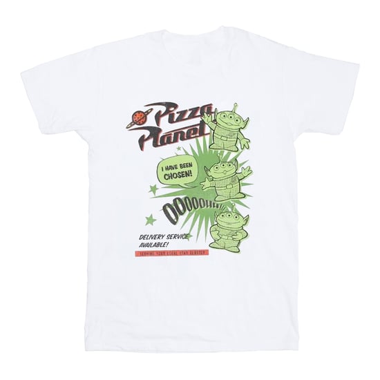 Disney Jongens Toy Story 4 Pizza Planet Little Green Men T-shirt (Wit) - Image 1