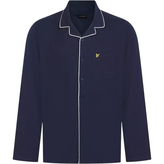 Lyle & Scott Mens Bellingham Check Navy Pyjama Set Cotton Regalur fit - Image 3