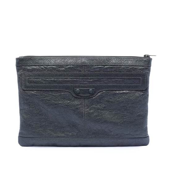 Pre-owned Lambskin Motocross Classic Clip M Clutch - Image 1