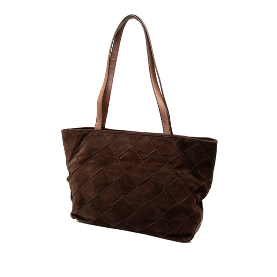 Pre-owned Suede Intrecciato Tote - Image 2