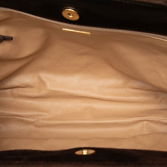 Pre-owned Suede Intrecciato Tote - Image 4