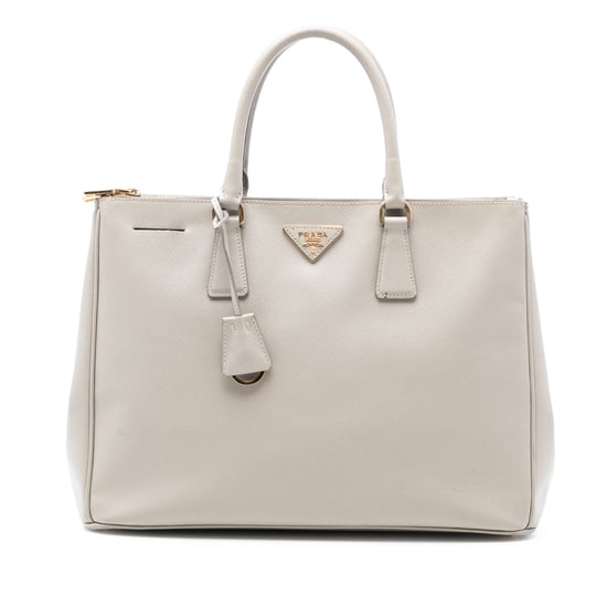 Pre-owned Large Saffiano Lux Galleria Double Zip Tote - Image 1