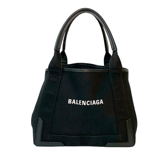 Begagnad Canvas Marinblå Cabas Tote S - Image 1