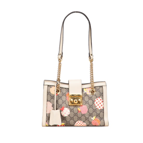 Tweedehands Kleine GG Supreme Apple Heart Padlock Tote - Image 1