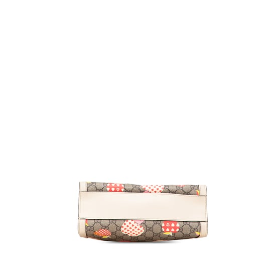 Tweedehands Kleine GG Supreme Apple Heart Padlock Tote - Image 3