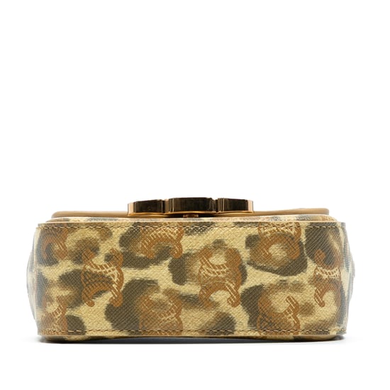 Pre-owned Mini Calfskin Leopard Print Claude Crossbody - Image 3